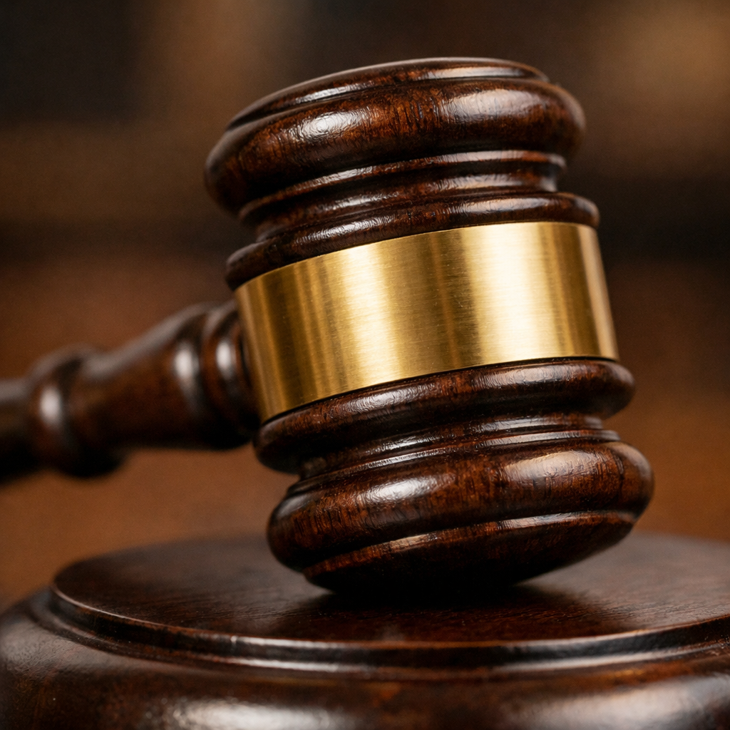 Wooden, walnut gavel